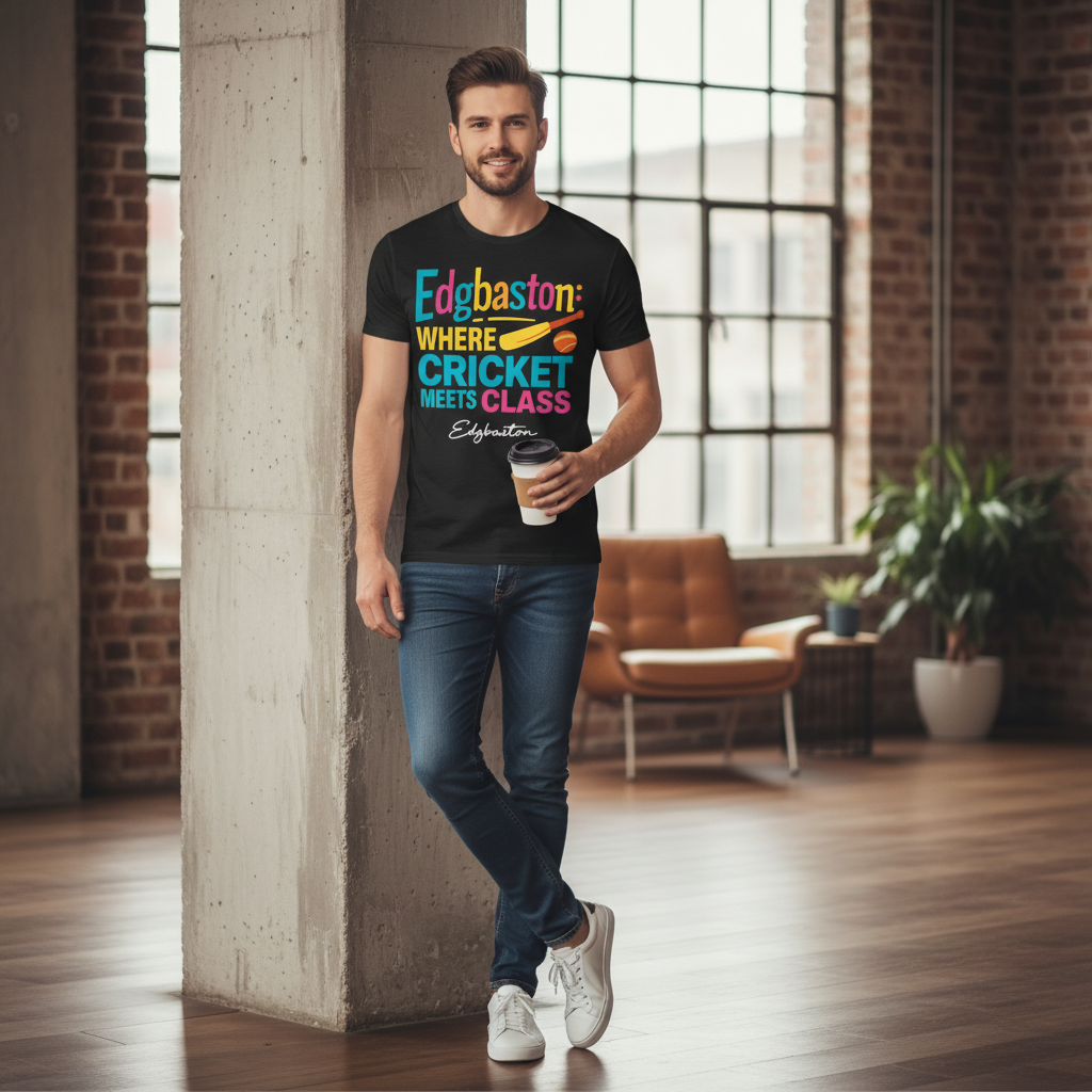 Edgbaston - T-Shirt - Say it…Edgbaston Design
