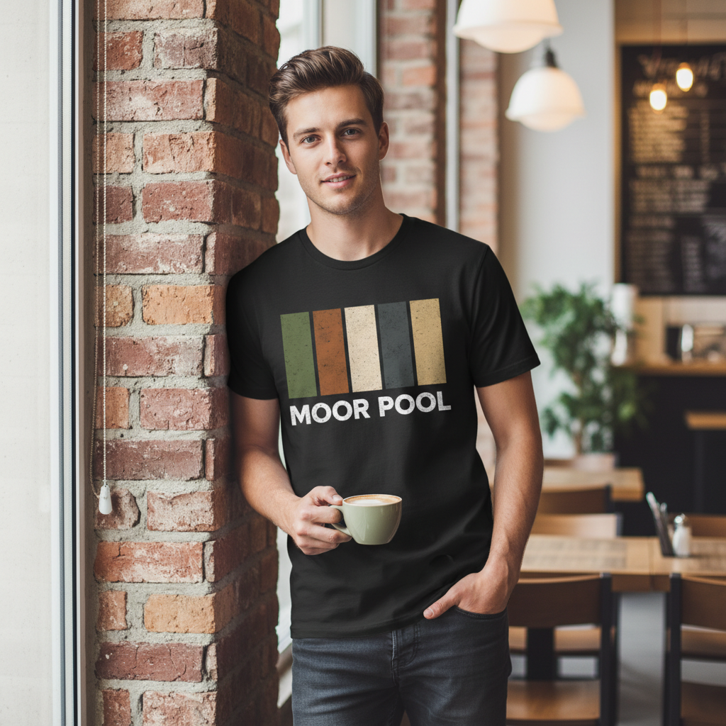 Moor Pool - T-Shirt - Colour Block Design