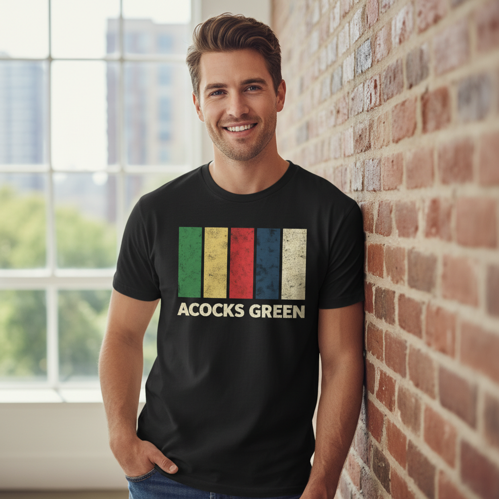 Acocks Green - T-Shirt - Colour Block Design