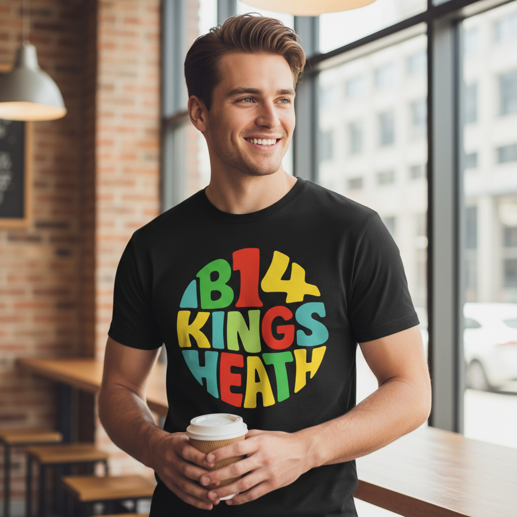 Kings Heath - T-Shirt - Colour Burst Design