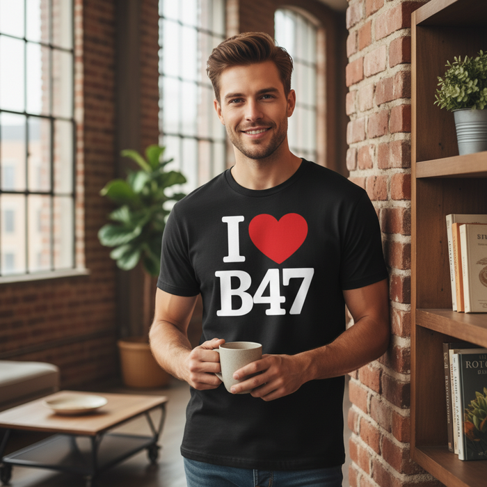 Wythall - T-Shirt - I Heart B47 Design
