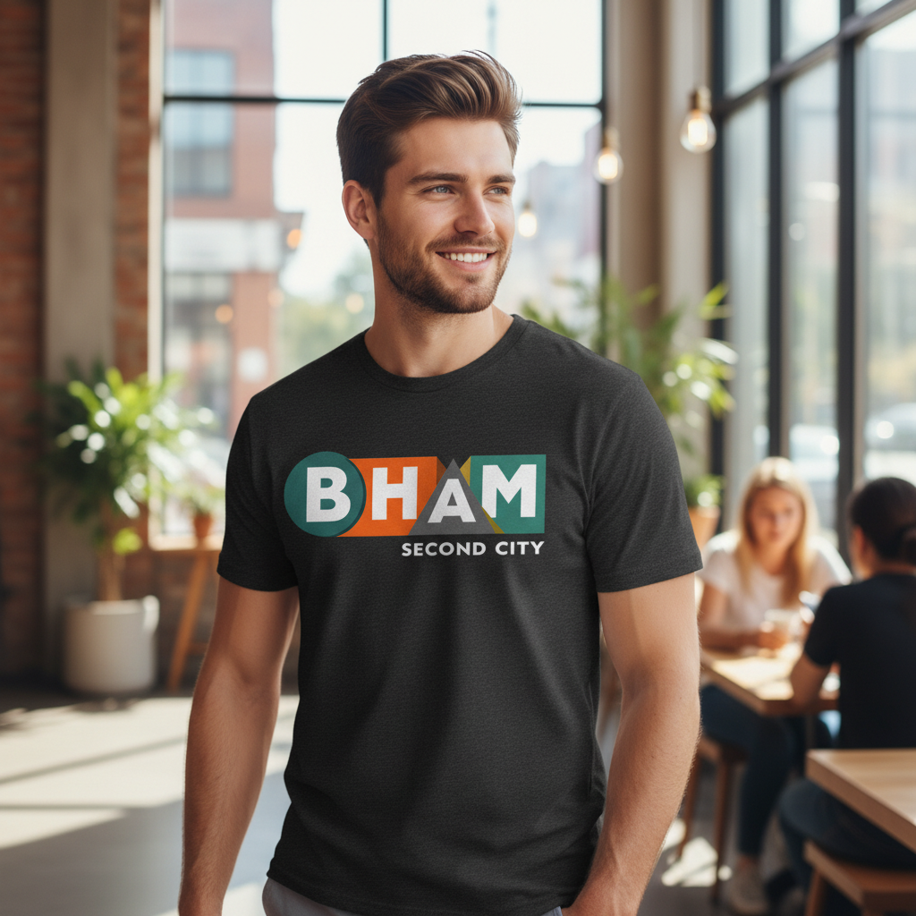 Birmingham - T-Shirt - BHAM Second City Bold Graphic