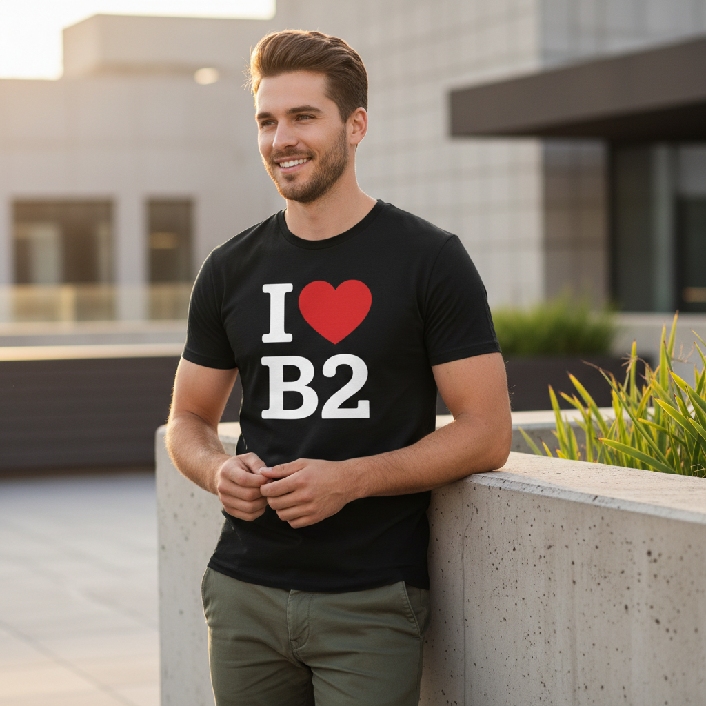 B2 - T-Shirt - I Heart B2 Design - Birmingham City Centre | New Street