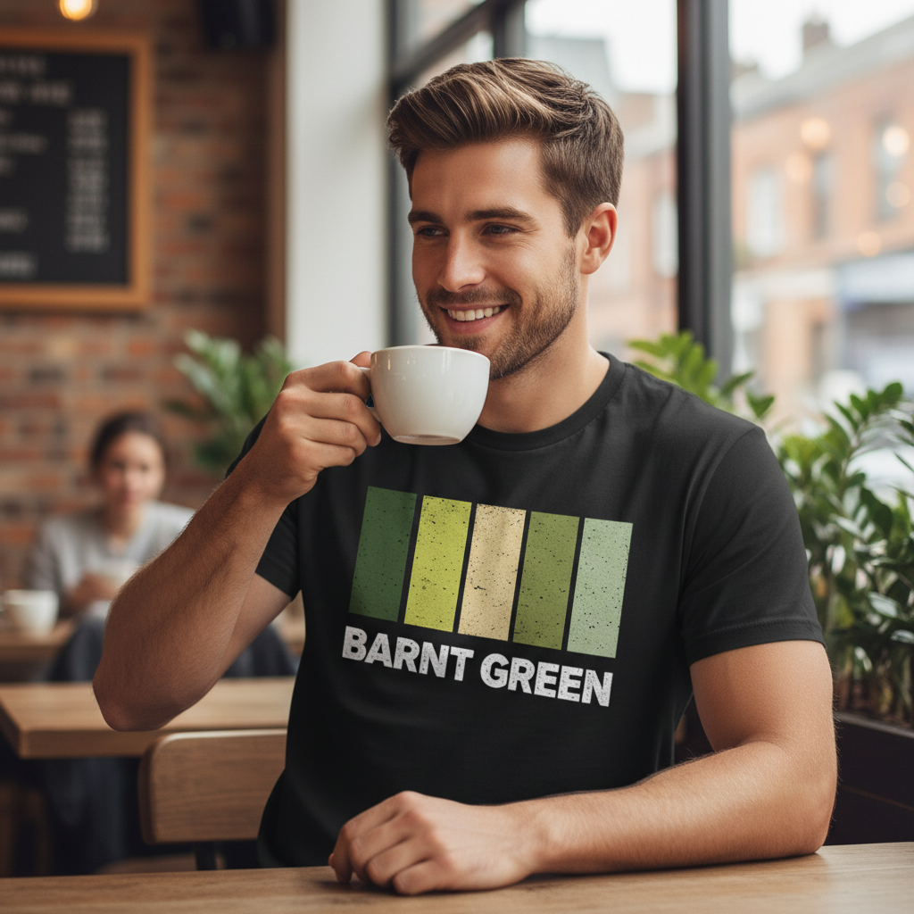 Barnt Green - T-Shirt - Colour Block Design