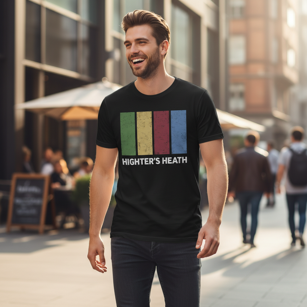 Highter's Heath - T-Shirt - Colour Block Design