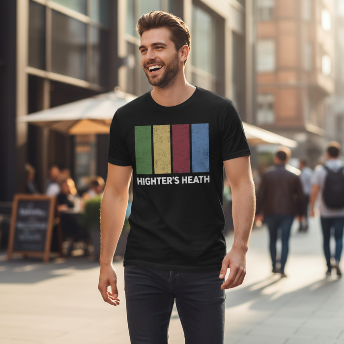 Highter's Heath - T-Shirt - Colour Block Design