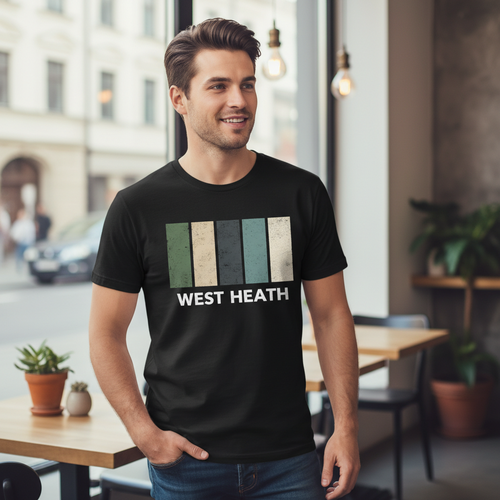 West Heath - T-Shirt - Colour Block Design