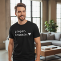 Birmingham - T-Shirt - Proper Brummie - Stamped Type