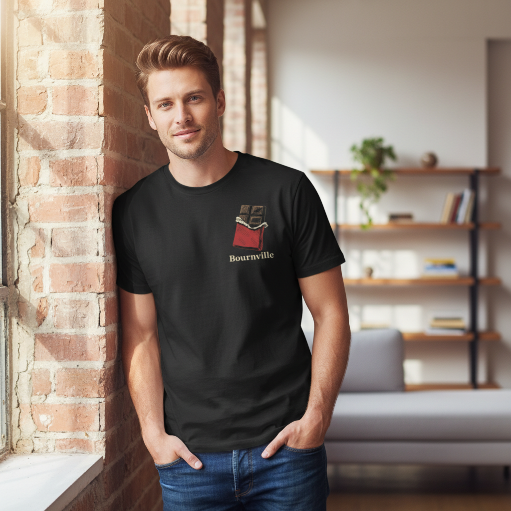 Bournville - T-Shirt - Minimal Cool Design - Chocolate Bar