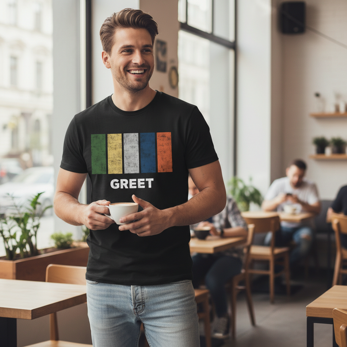 Greet - T-Shirt - Colour Block Design
