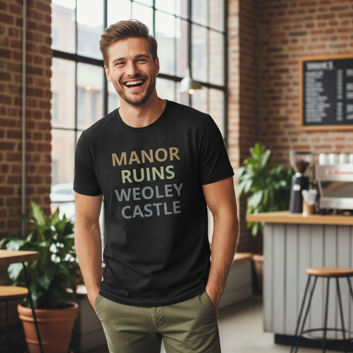 Weoley Castle - T-Shirt - Minimal Type Stack Design