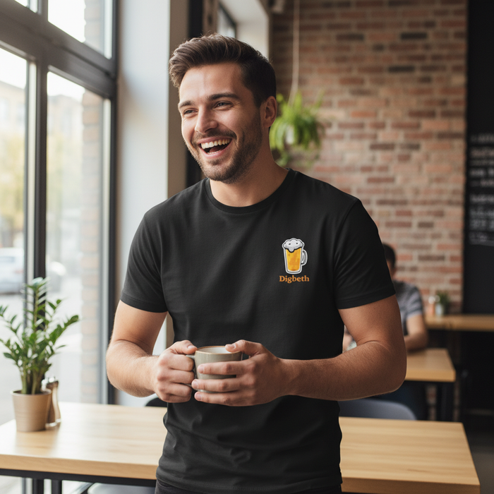 Digbeth - T-Shirt - Minimal Cool Design - Beer Glass