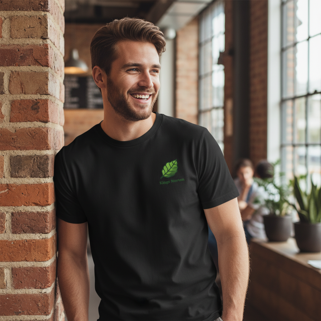 Kings Norton - T-Shirt - Minimal Cool Design - Leaf