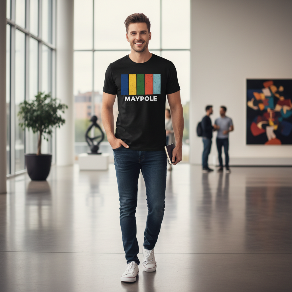 Maypole - T-Shirt - Colour Block Design