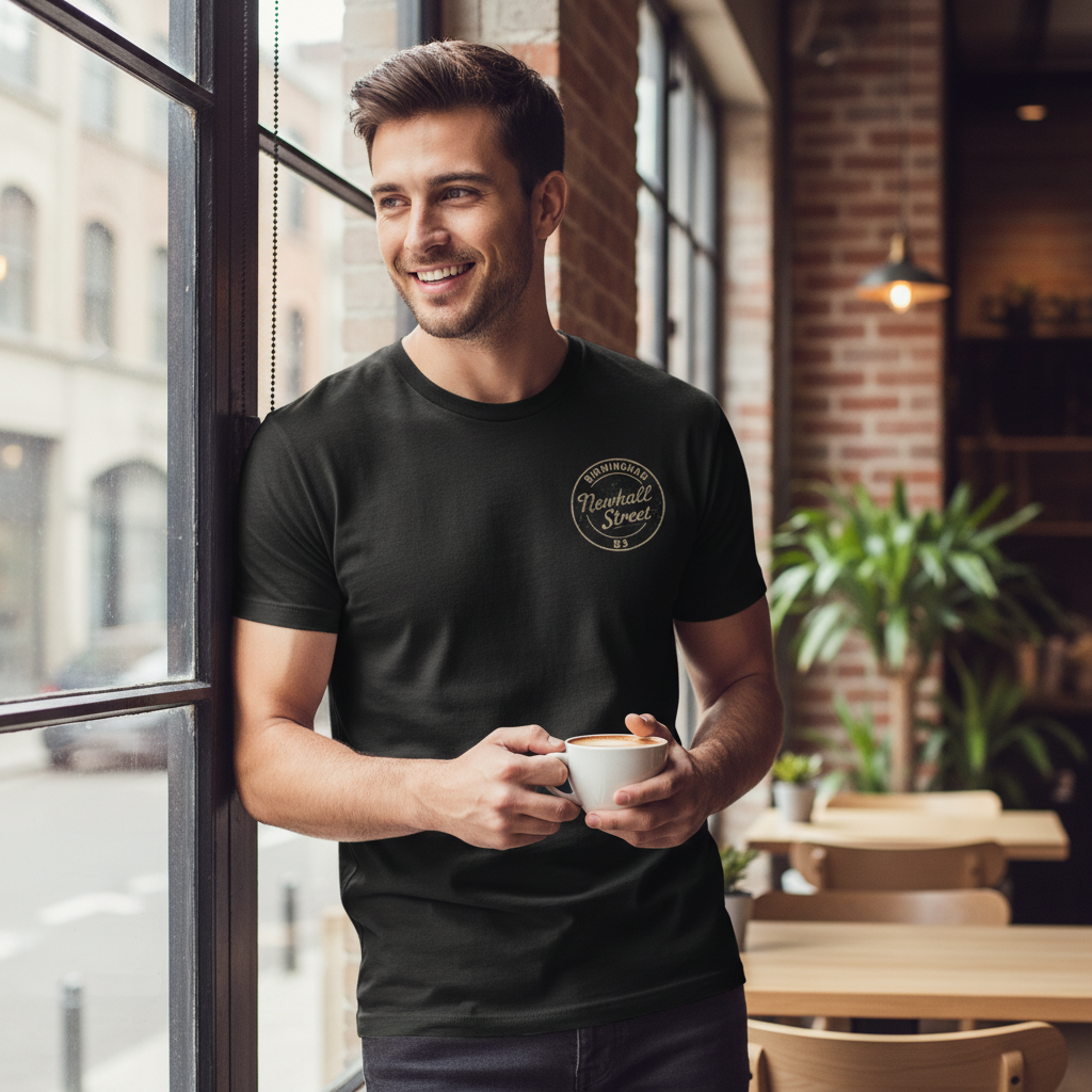 Newhall Street - T-Shirt - B3 Vintage Stamp Design