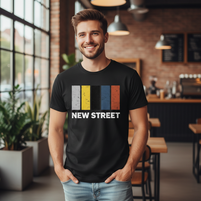 New Street - T-Shirt - Colour Block Design