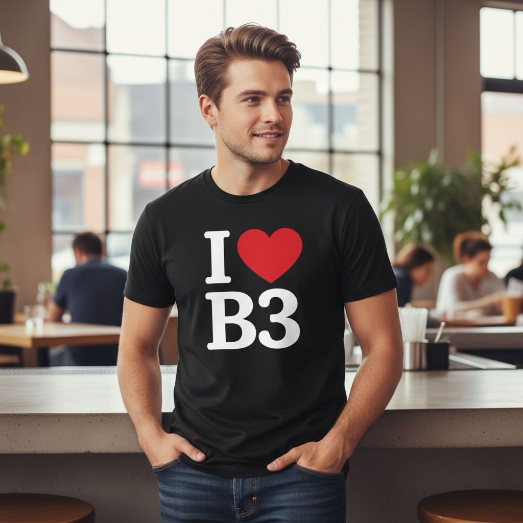 B3 - T-Shirt - I Heart B3 Design - Birmingham City Centre | Newhall Street