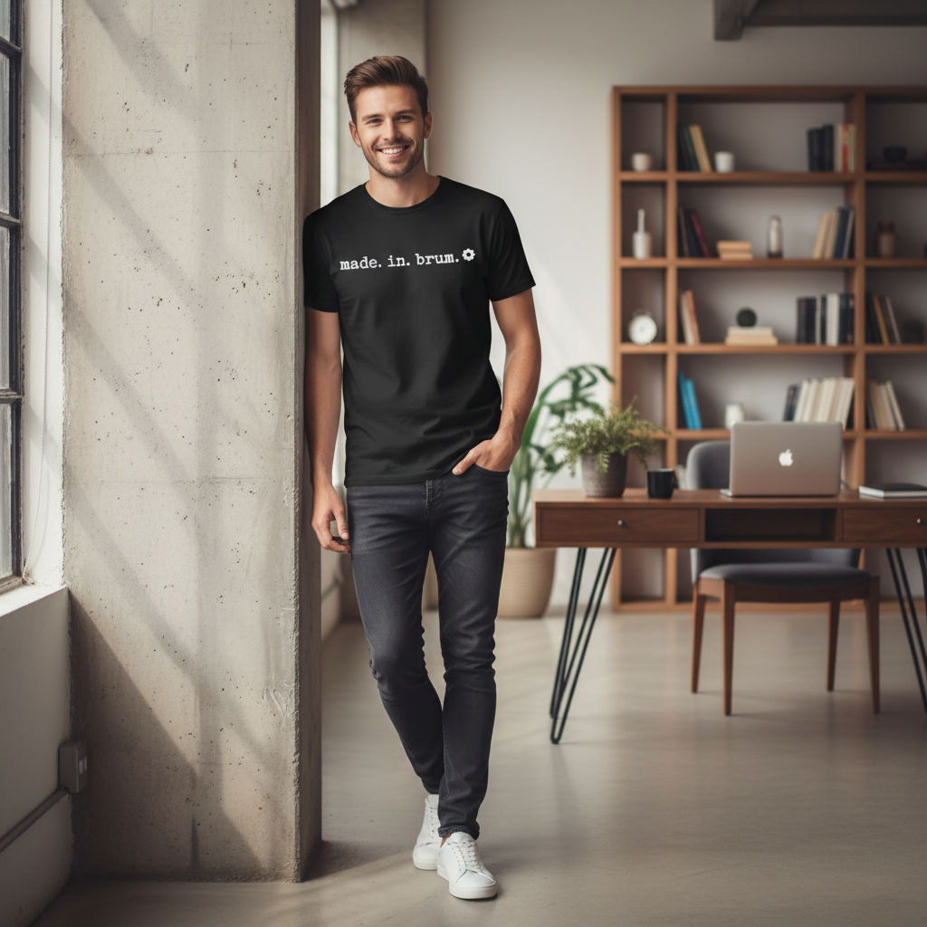 Birmingham - T-Shirt  - Made in Brum - Stamped Type Tee