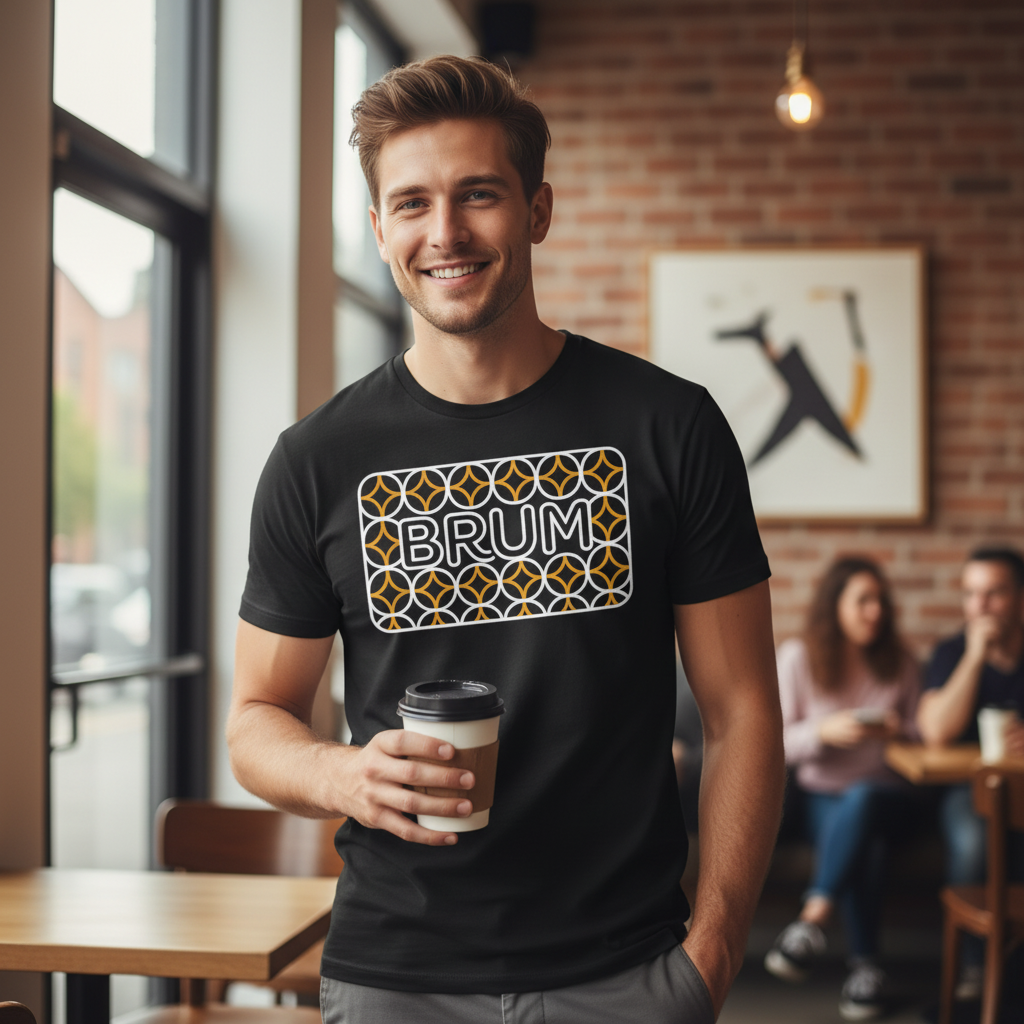 Birmingham - T-Shirt - BRUM Library Pattern Design