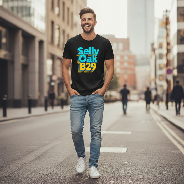 Selly Oak - T-Shirt - Bold 3D Type Design