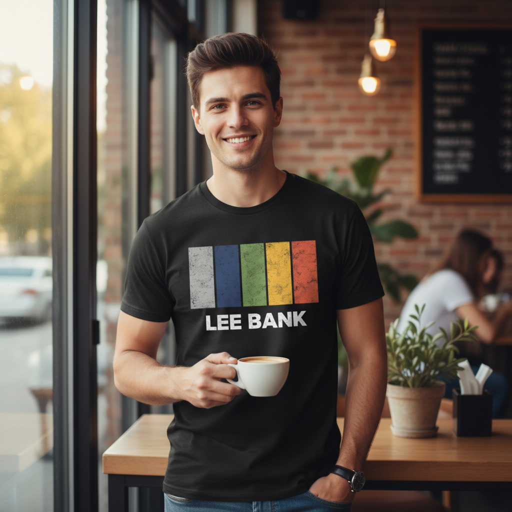 Lee Bank - T-Shirt - Colour Block Design