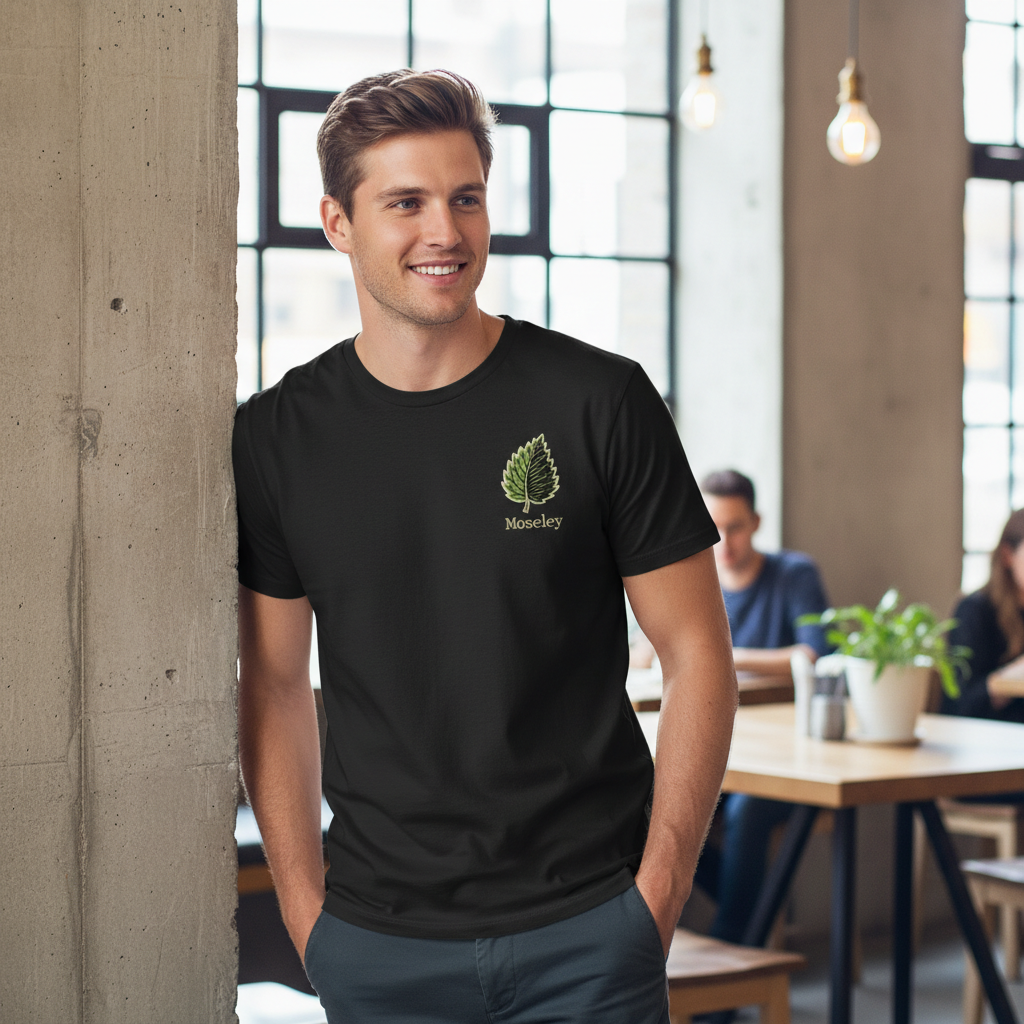 Moseley - T-Shirt - Bold Indie Design - Leaf