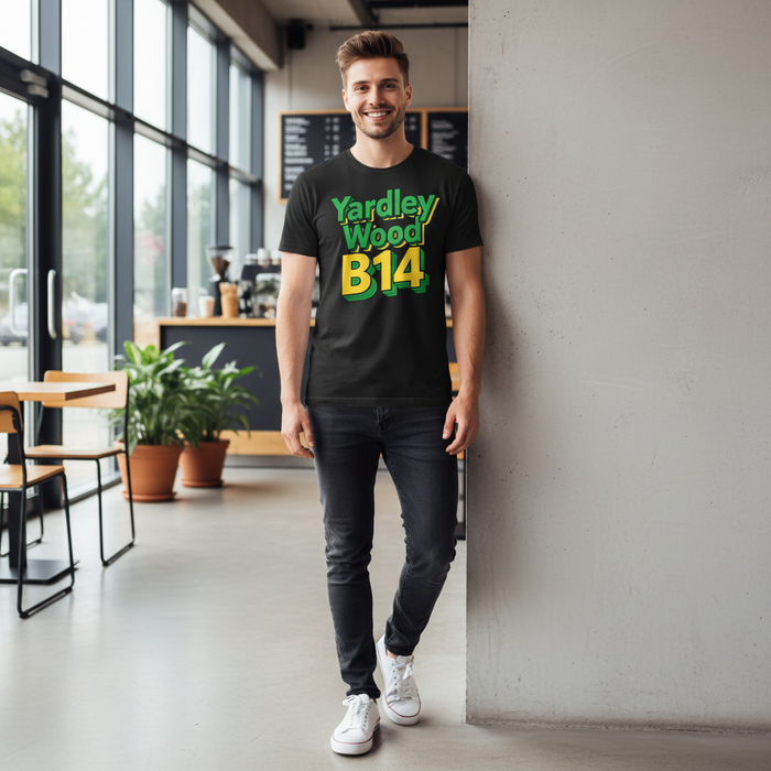 Yardley Wood - T-Shirt - Bold 3D Type Design