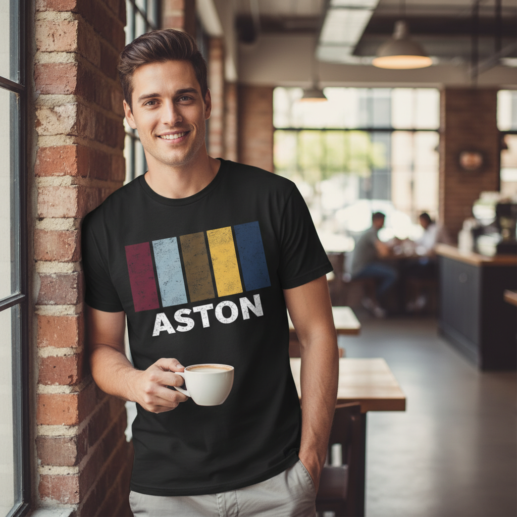 Aston - T-Shirt - Colour Block Design