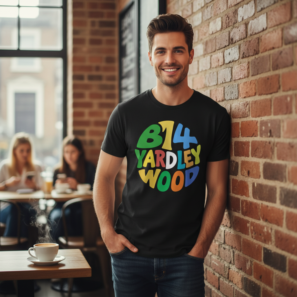 Yardley Wood - T-Shirt - Colour Burst Design