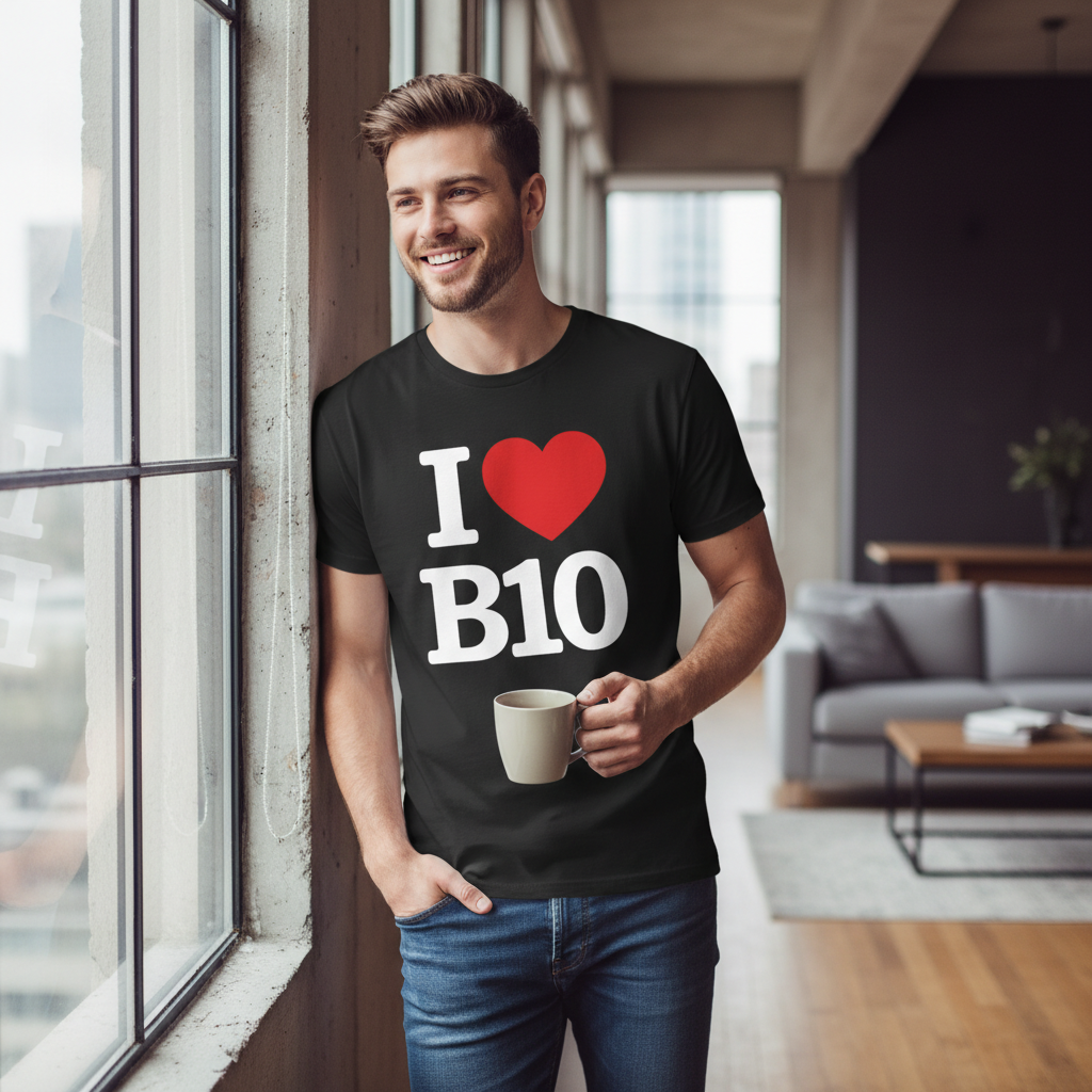 B10 - T-Shirt - I Heart B10 Design - Small Heath | Hay Mills