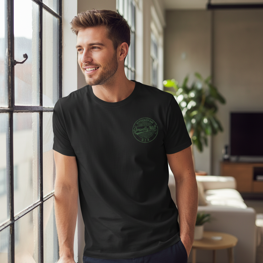 Gravelly Hill - T-Shirt - B24 Vintage Stamp Design