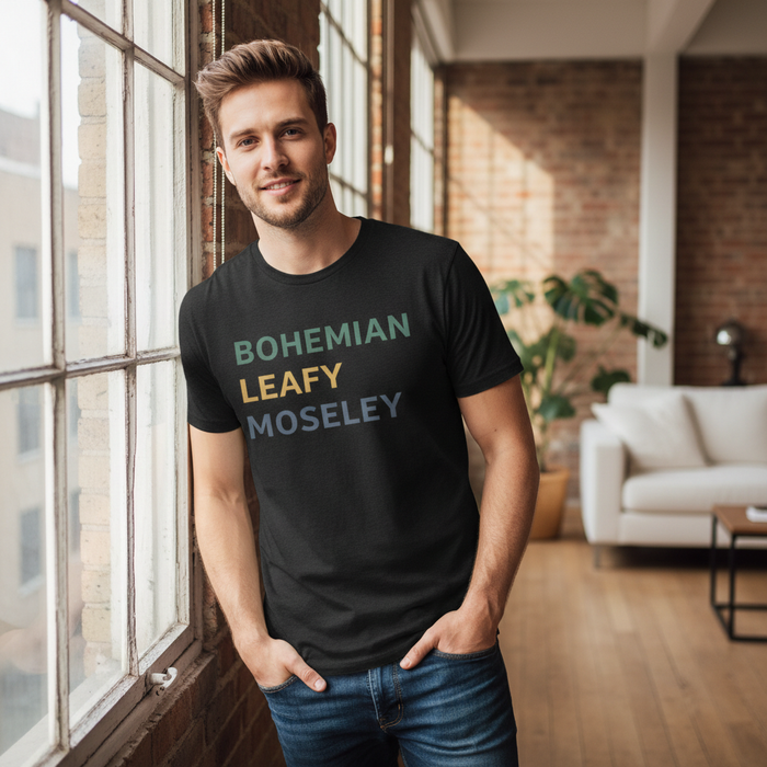 Moseley - T-Shirt - Minimal Type Stack Design