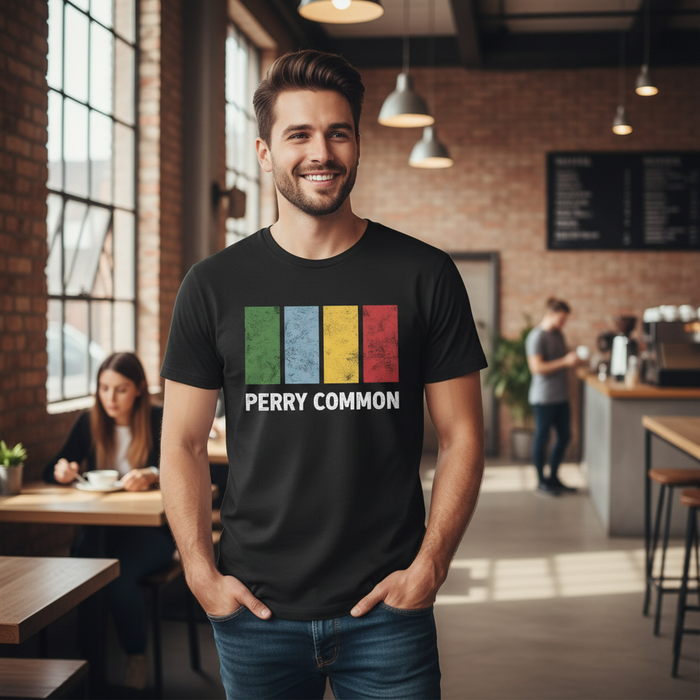 Perry Common - T-Shirt - Colour Block Design