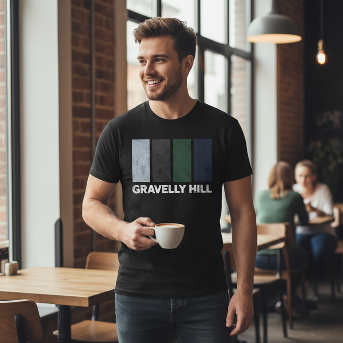 Gravelly Hill - T-Shirt - Colour Block Design