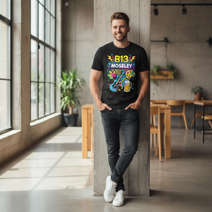 Moseley - T-Shirt - Playful Neon Vibe Design
