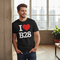 B28 - T-Shirt - I Heart B28 Design - Hall Green | Haslucks Green | Yardley Wood