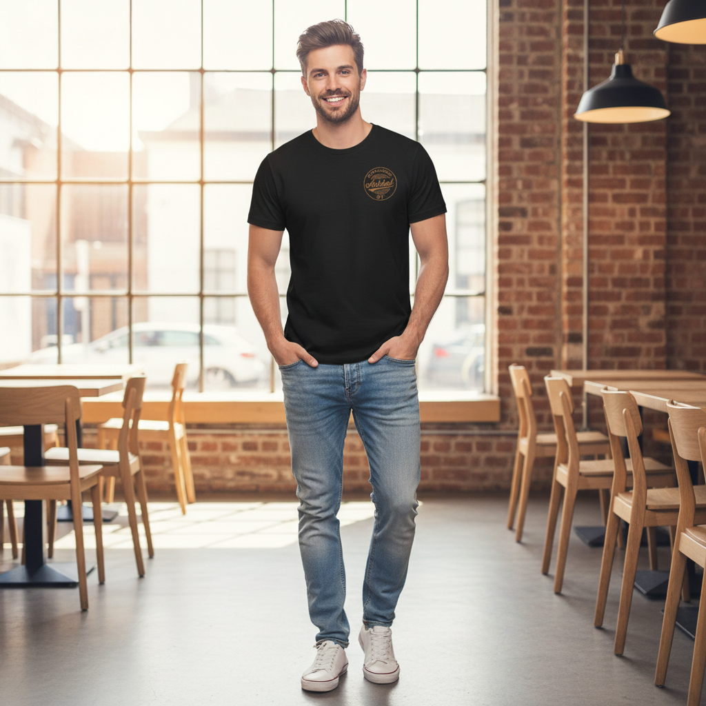 Ashted - T-Shirt - B7 Vintage Stamp Design