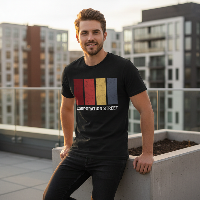 Corporation Street  - T-Shirt - Colour Block Design