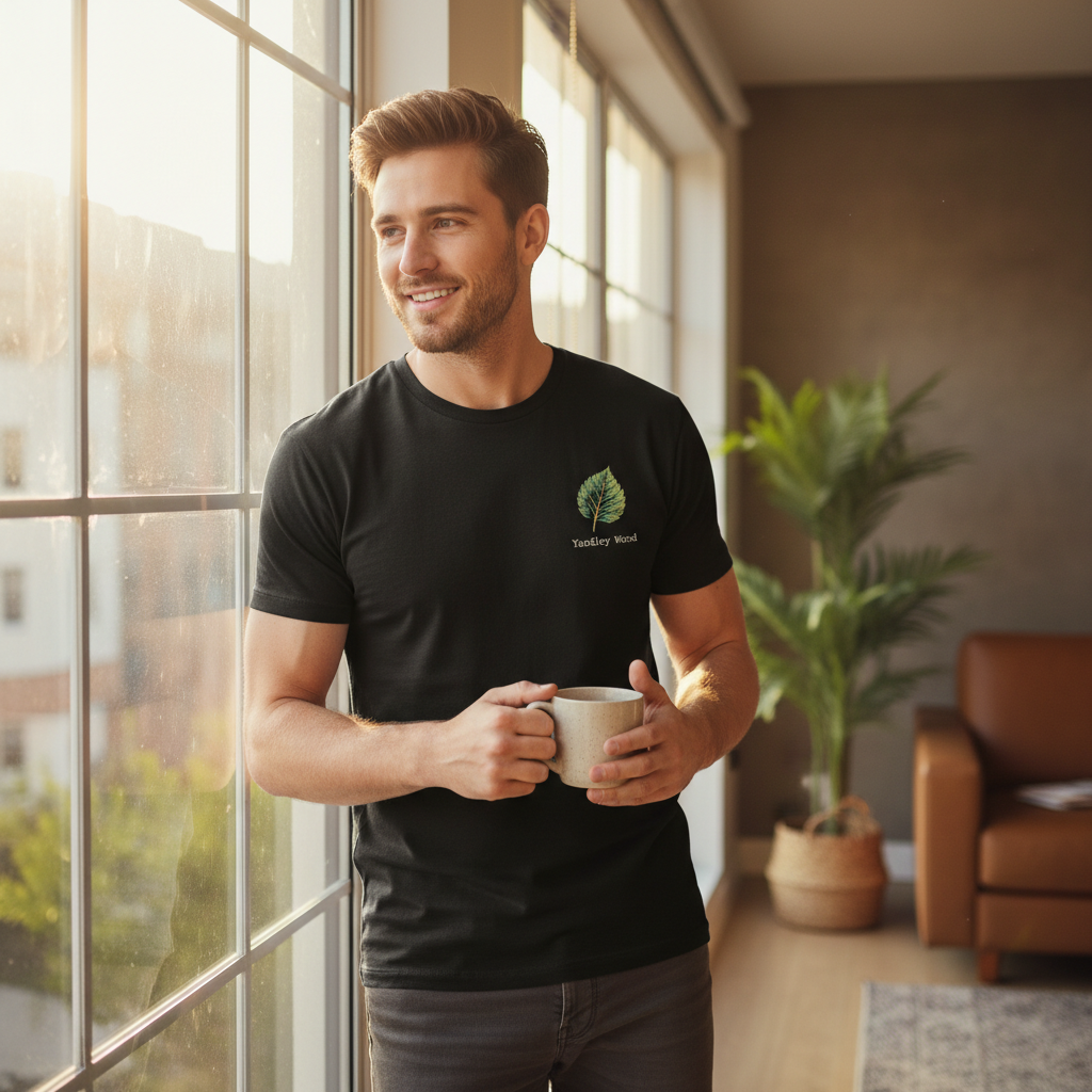 Yardley Wood - T-Shirt - Minimal Cool Design - Leaf