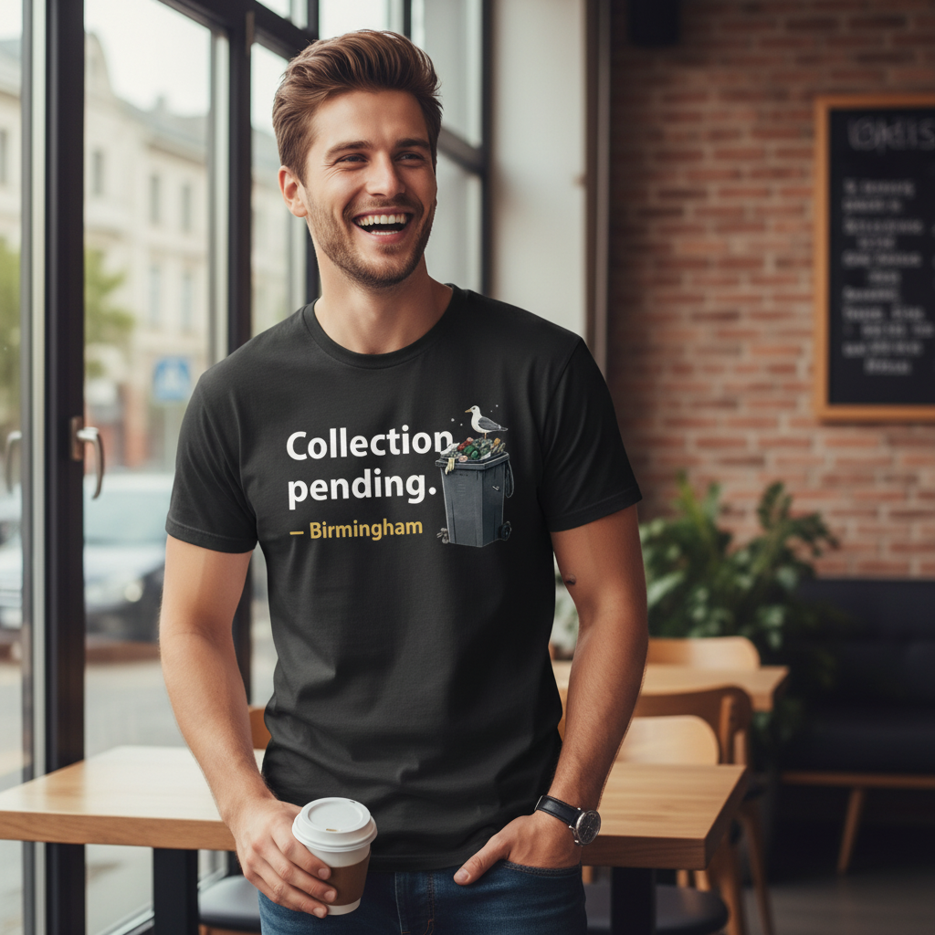 Birmingham - T-Shirt - Bin Strikes Collection Pending Funny Design