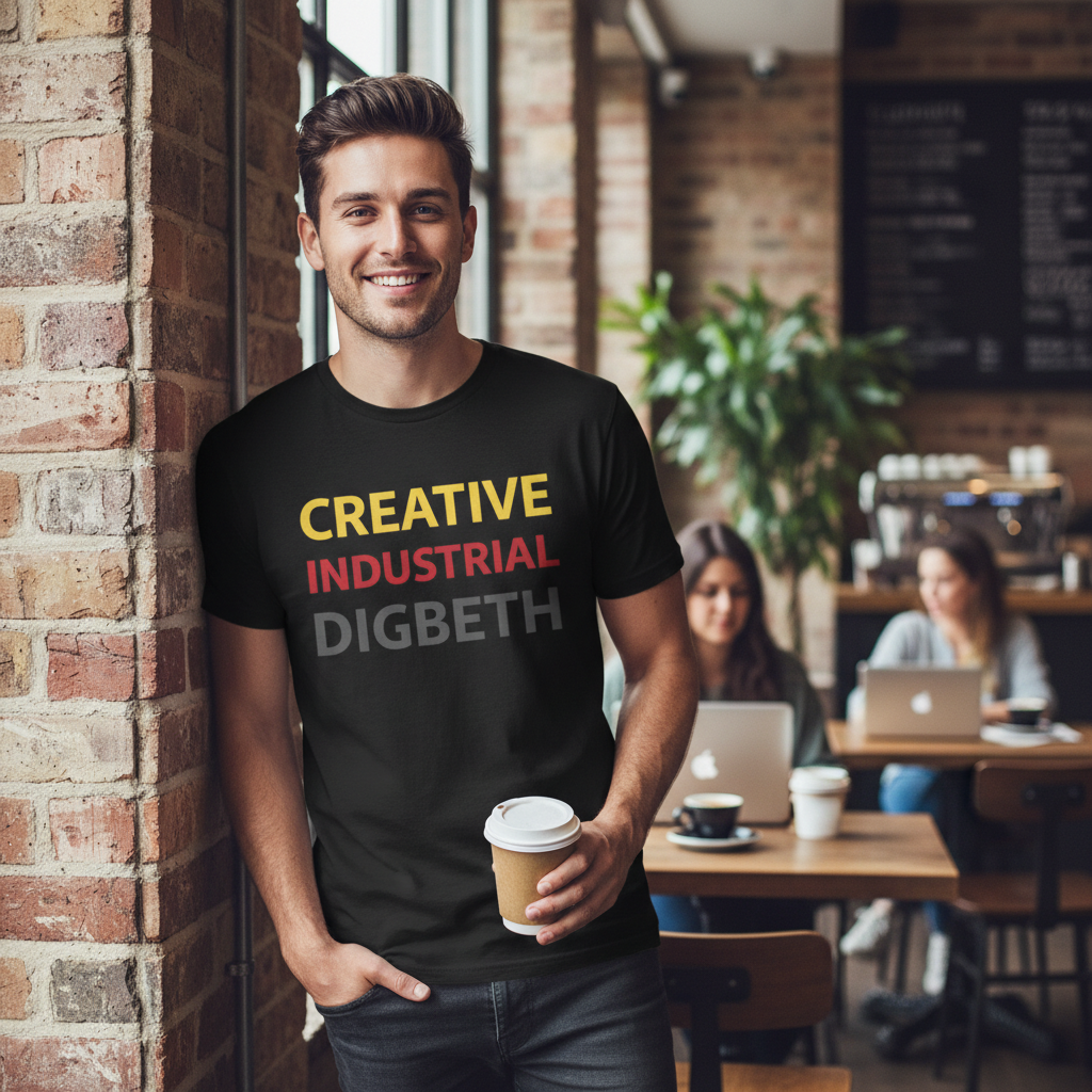 Digbeth - T-Shirt - Minimal Type Stack Design