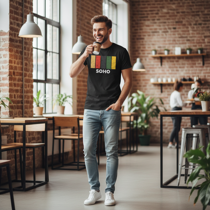 Soho - T-Shirt - Colour Block Design
