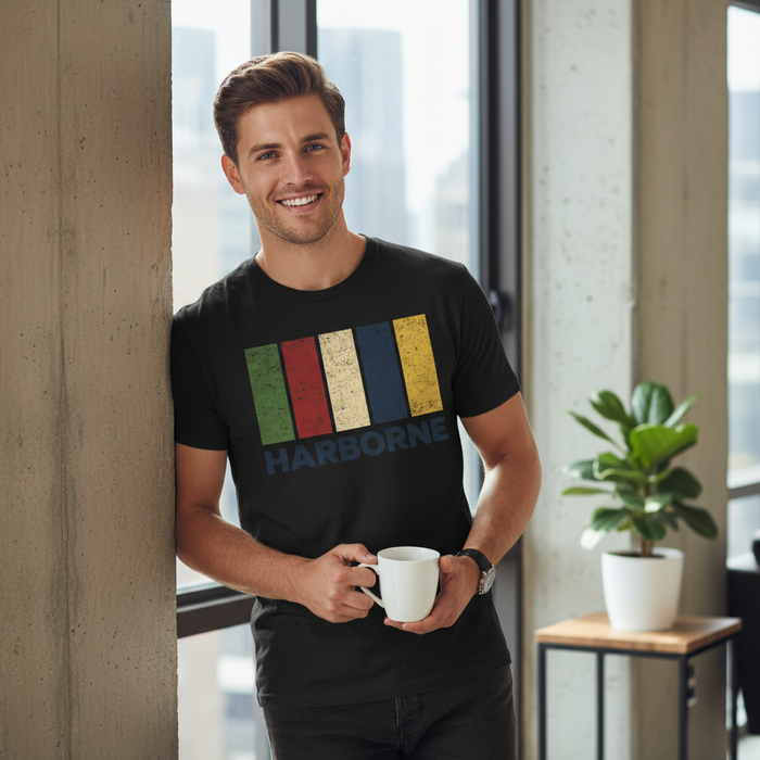 Harborne - T-Shirt - Colour Block Design