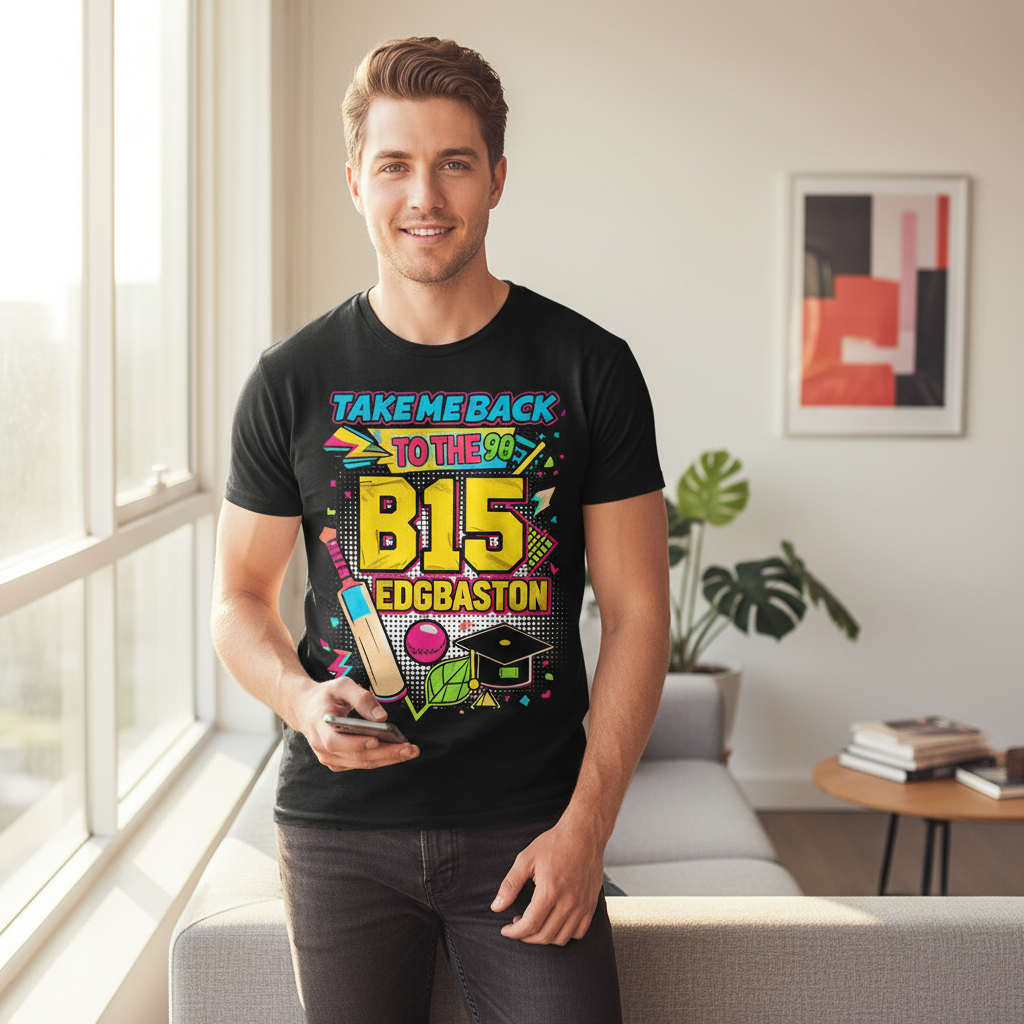 Edgbaston - T-Shirt - Playful Neon Vibe Design