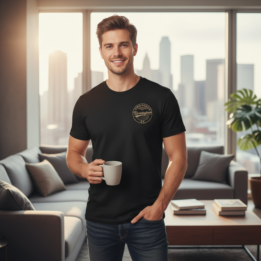 Birmingham - T-Shirt - B3 Vintage Stamp Design
