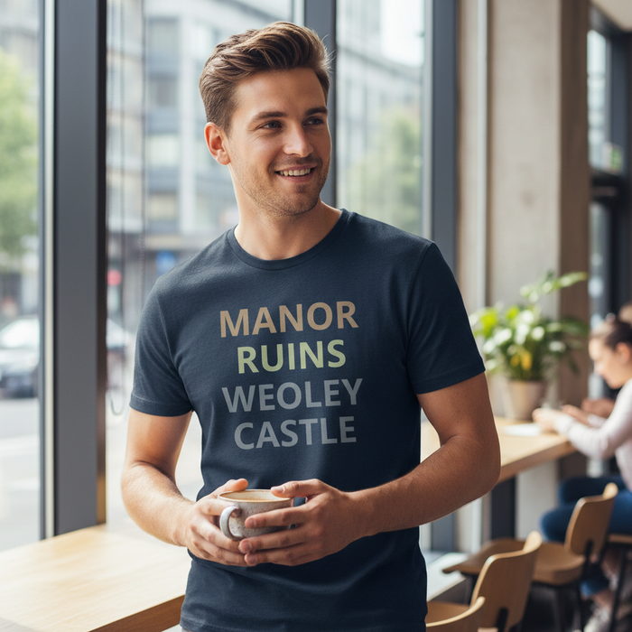 Weoley Castle - T-Shirt - Minimal Type Stack Design