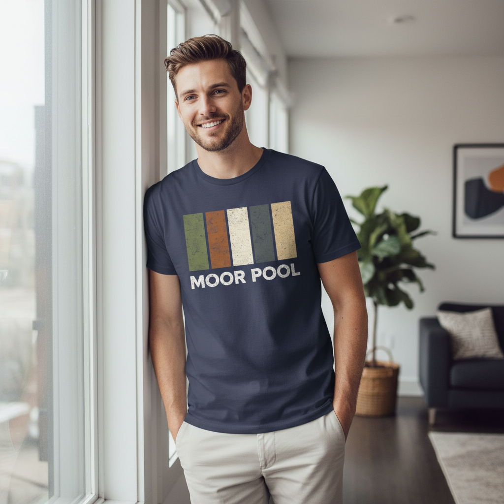 Moor Pool - T-Shirt - Colour Block Design