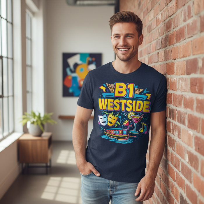 Westside - T-Shirt - Playful Neon Vibe Design
