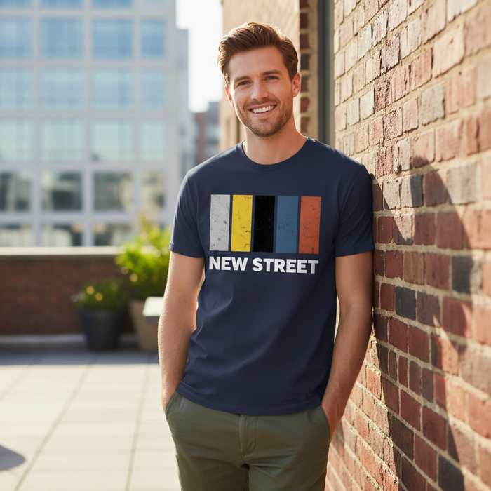 New Street - T-Shirt - Colour Block Design