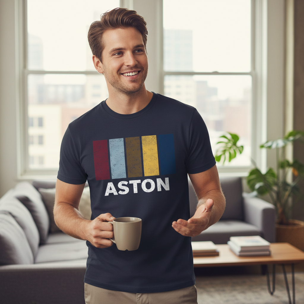 Aston - T-Shirt - Colour Block Design